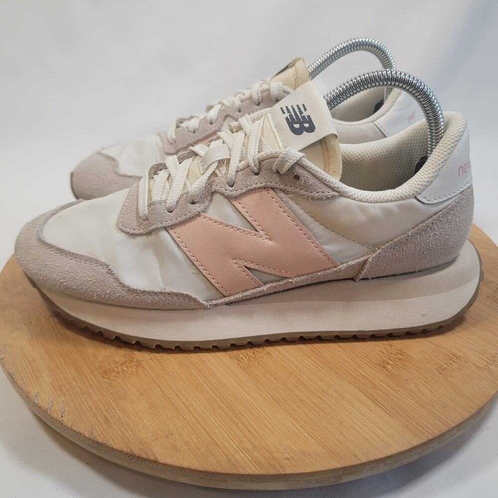 New Balance Women's Pink Cream Athletic Sneakers